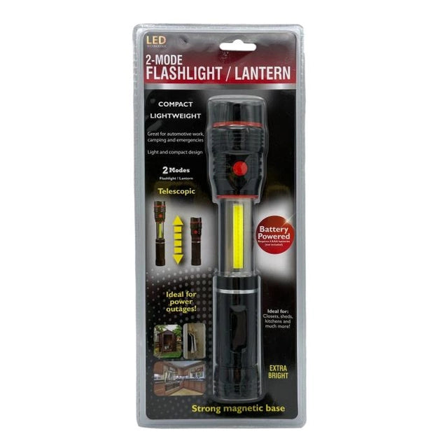 A packaged LED 2-mode flashlight/lantern.